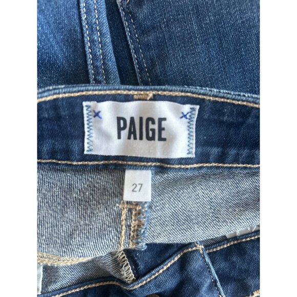 PAIGE Denim Jimmy Jimmy Cuffed Jean Short Cabrera Distressed Womens Size 27 - Picture 9 of 11